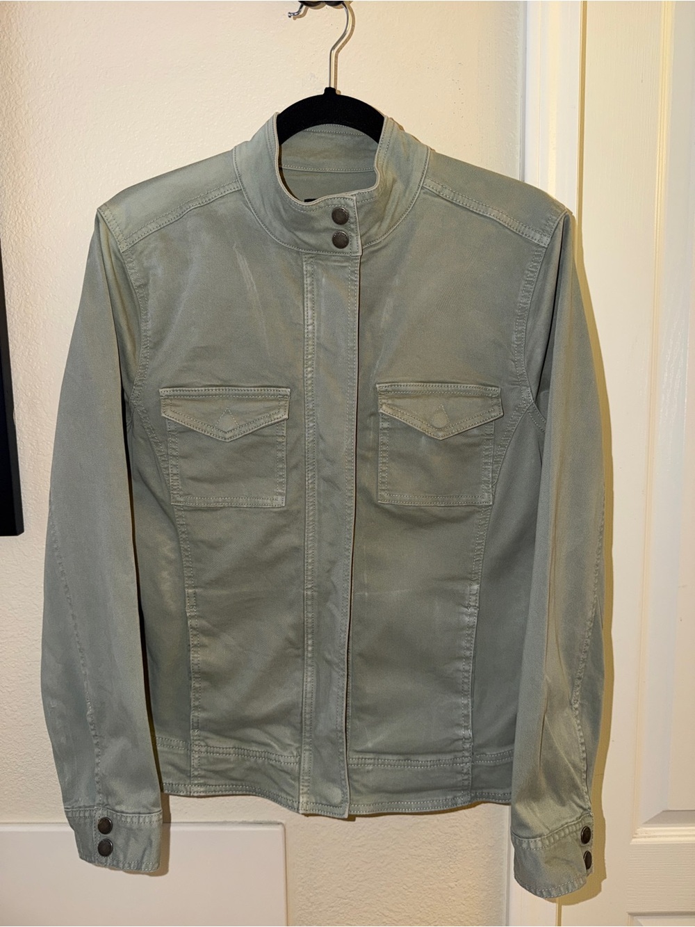 Liverpool Light Olive Green Jean Jacket